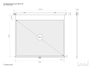 Multibrackets Manual Projection Screen Deluxe 100" 4:3 – White | 7350022730595 Projector Accessories Multibrackets