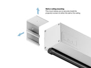 Multibrackets Manual Projection Screen Deluxe 108" 16:10 – White | 7350022735682 Projector Accessories Multibrackets