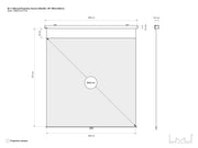 Multibrackets Manual Projection Screen Deluxe 135" 1:1 – White | 7350073737178