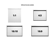 Multibrackets Manual Projection Screen Deluxe 80" 1:1 – White | 7350073737154 Projector Accessories Multibrackets