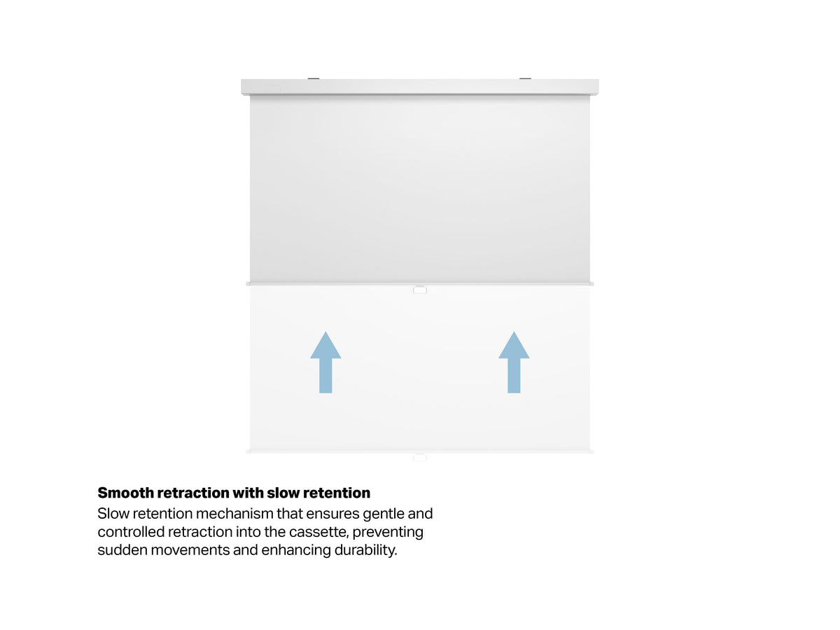 Multibrackets Manual Projection Screen Deluxe 80" 1:1 – White | 7350073737154 Projector Accessories Multibrackets