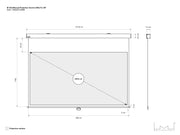 Multibrackets Manual Projection Screen Deluxe 90" 16:9 – White | 7350022730588 Projector Accessories Multibrackets