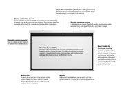 Multibrackets Manual Projection Screen Deluxe 90" 16:9 – White | 7350022730588 Projector Accessories Multibrackets