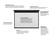 Multibrackets Motorized Projection Screen Black Edition 108" 16:10 | 7350022735613 Projector Accessories Multibrackets