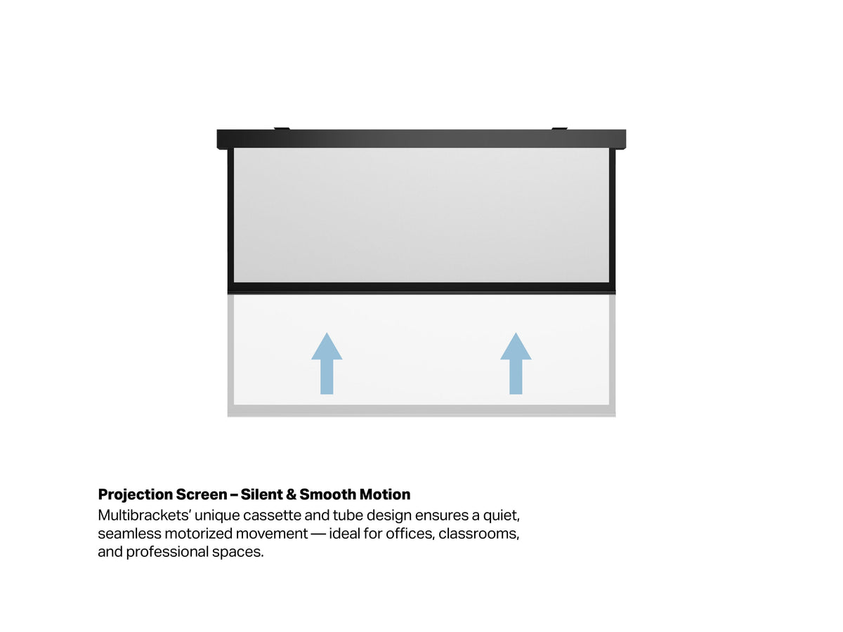 Multibrackets Motorized Projection Screen Black Edition 108" 16:10 | 7350022735613 Projector Accessories Multibrackets