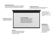 Multibrackets Motorized Projection Screen Black Edition 135" 16:9 | 7350022733985 Projector Accessories Multibrackets