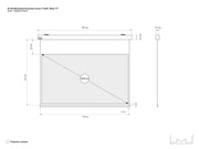 Multibrackets Motorized Projection Screen Black Edition 77" 16:9 | 7350022733978 Projector Accessories Multibrackets