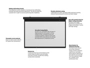 Multibrackets Motorized Projection Screen Black Edition 90" 16:10 | 7350022735590 Projector Accessories Multibrackets