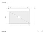 Multibrackets Motorized Projection Screen Black Edition 90" 16:9 | 7350022732629 Projector Accessories Multibrackets