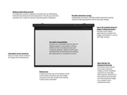 Multibrackets Motorized Projection Screen Black Edition 90" 16:9 | 7350022732629 Projector Accessories Multibrackets