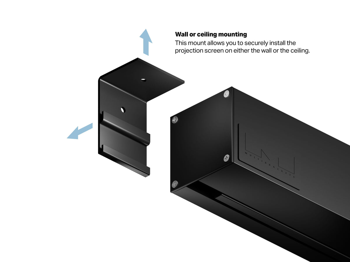 Multibrackets Motorized Projection Screen Black Edition 90" 16:9 | 7350022732629 Projector Accessories Multibrackets