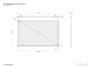 Multibrackets Motorized Projection Screen Deluxe 162" 16:10 – White | 7350022735644 Projector Mount Multibrackets