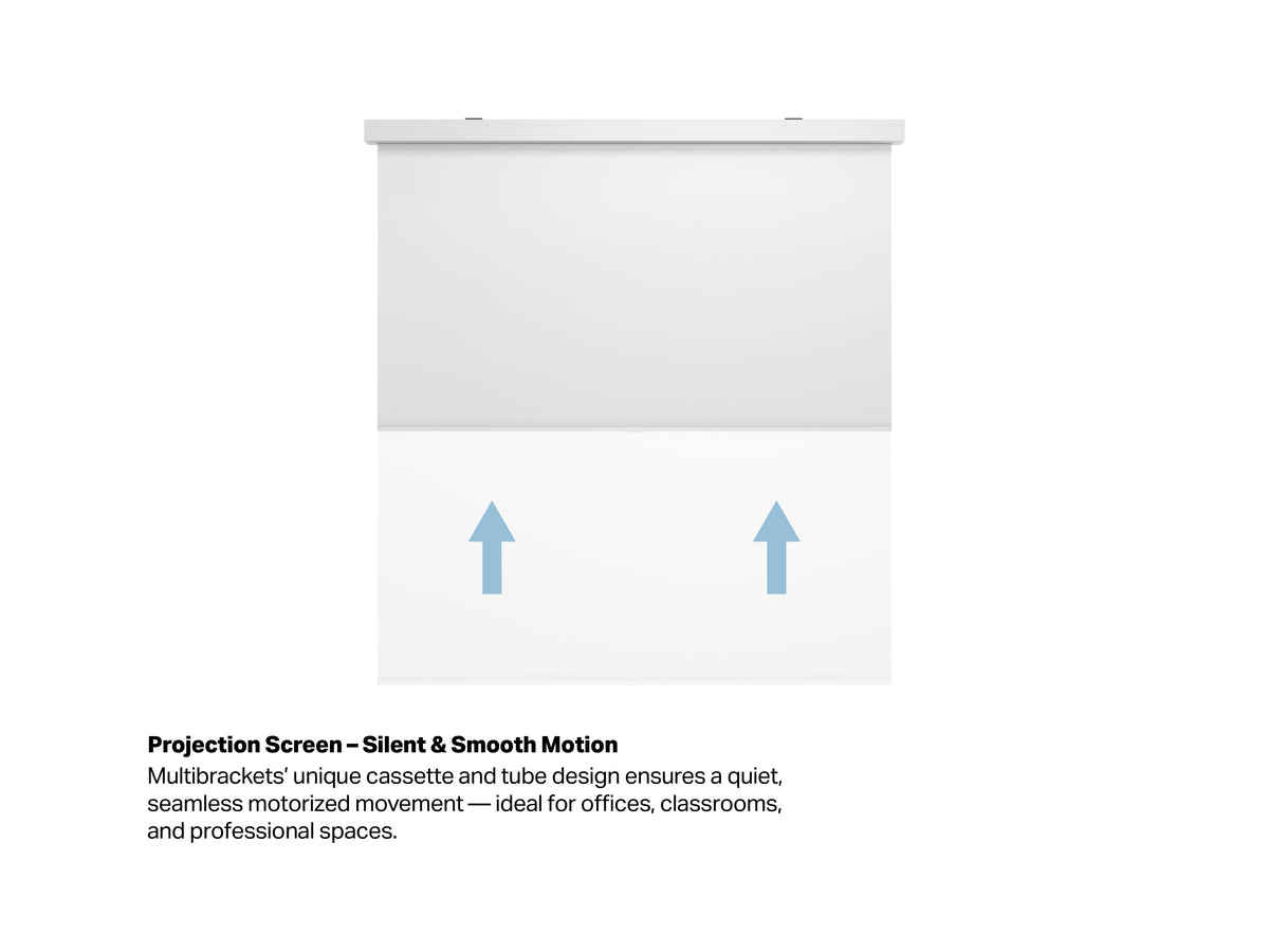 Multibrackets Motorized Projection Screen Deluxe 167" 1:1 – White | 7350022731745 Projector Accessories Multibrackets