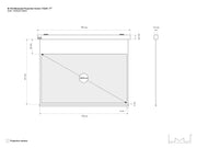 Multibrackets Motorized Projection Screen Deluxe 77" 16:9 – White | 7350022730403 Projector Accessories Multibrackets