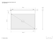 Multibrackets Motorized Projection Screen Deluxe 90" 16:10 – White | 7350022735583 Projector Accessories Multibrackets