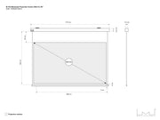 Multibrackets Motorized Projection Screen Deluxe 90" 16:9 – White | 7350022730410 Projector Accessories Multibrackets