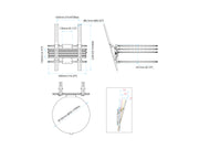 Multibrackets Pro Series Column Wall Mount for 43"-86" Displays | 7350022739475 Wall Mount Bracket Multibrackets