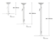 Multibrackets Projector Ceiling Mount HD 345–2250mm 30kg – White | 7340234812080 Projector Mount Multibrackets