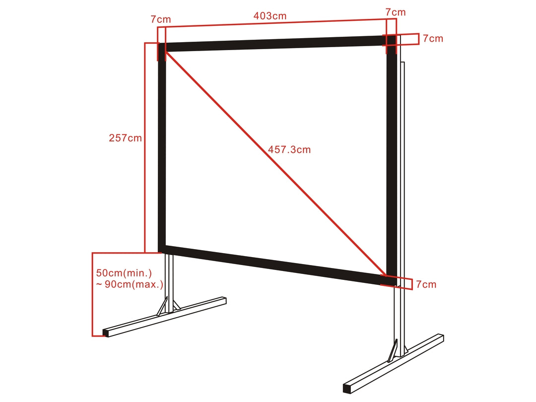 Multibrackets Quick Fold Projection Screen 180" 16:10 Matte White | 7350073731992 Quick Fold Projection Screen Multibrackets