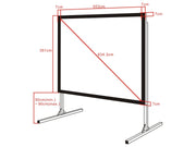 Multibrackets Quick Fold Projection Screen 250" 16:10 Matte White | 7350073732012 Quick Fold Projection Screen Multibrackets