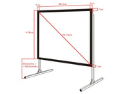 Multibrackets Quick Fold Projection Screen 300" 16:10 Matte White | 7350073732029 Quick Fold Projection Screen Multibrackets