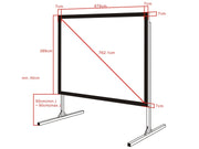 Multibrackets Quick Fold Projection Screen 300" 16:9 Matte White | 7350073731961 Quick Fold Projection Screen Multibrackets