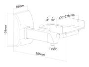 Multibrackets Universal Speaker Wall Mount Max 15kg – Black | 7350105217876 Speaker Mount Multibrackets