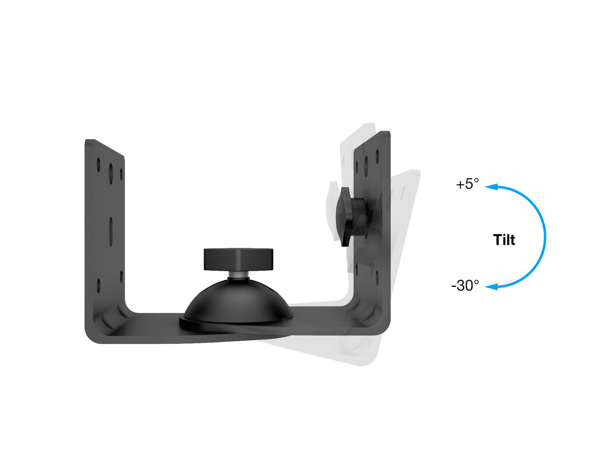 Multibrackets Universal Speaker Wall & Ceiling Mount – Black | 7350022739772 Speaker Mount Multibrackets
