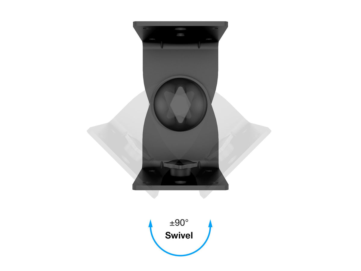 Multibrackets Universal Speaker Wall & Ceiling Mount – Black | 7350022739772 Speaker Mount Multibrackets