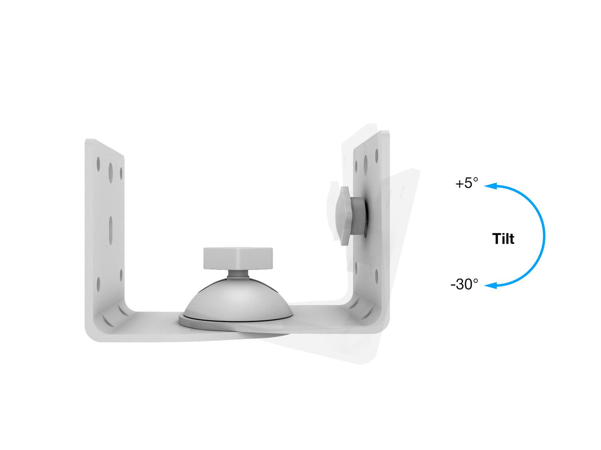 Multibrackets Universal Speaker Wall & Ceiling Mount – White | 7350022739765 Speaker Mount Multibrackets