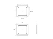 Multibrackets Universal VESA 75x75 to 100x100 Monitor Mount Adapter Plate | 7350105212888 Mount Accessories Multibrackets