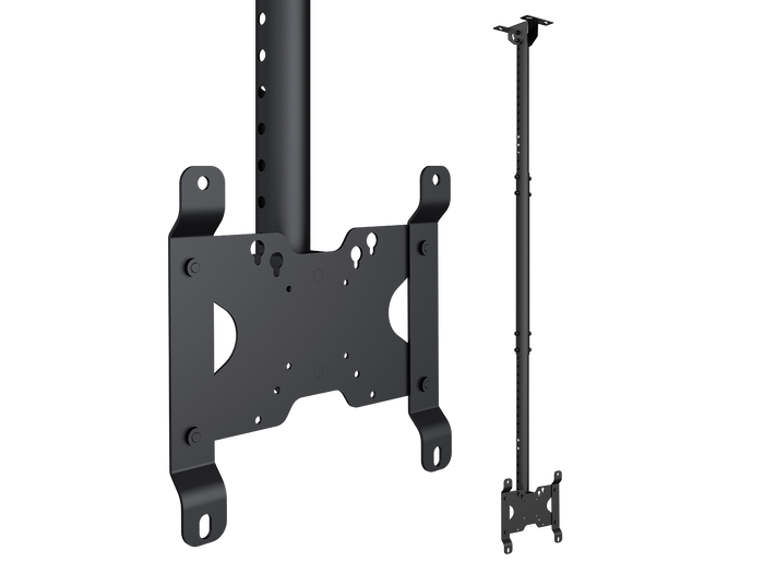 Multibrackets M Public Ceiling Mount Small Single for 10"-43" Screens – Black | 7350022735453 Ceiling Mount Bracket Multibrackets