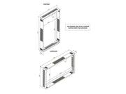 Multibrackets M Wallmount Pro 55XE4F-M with Frame – For 55" Outdoor Display Wall Mount Bracket Multibrackets