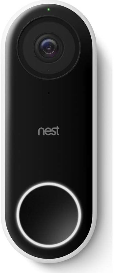 Nest Hello Video Intercom System Black 3 MP - NC5100GB