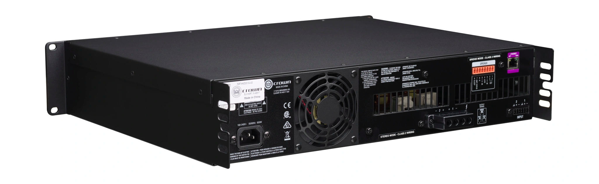 Crown CDi 2|1200 2-Channel 1200W Power Amplifier with DSP & Network Control | NCDI2X12-U-UK Power Amplifier Crown