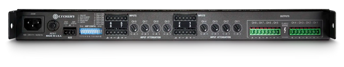 Crown Eight-Channel 75W @ 4Ω Power Amplifier | NCT875A-U-UK Audio Amplifier Crown