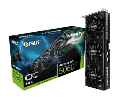 Palit GeForce RTX 5060 Ti Infinity 3 OC 8GB GDDR7 Graphics Card | NE7506TS19P1-GB2062S Graphics Card Palit