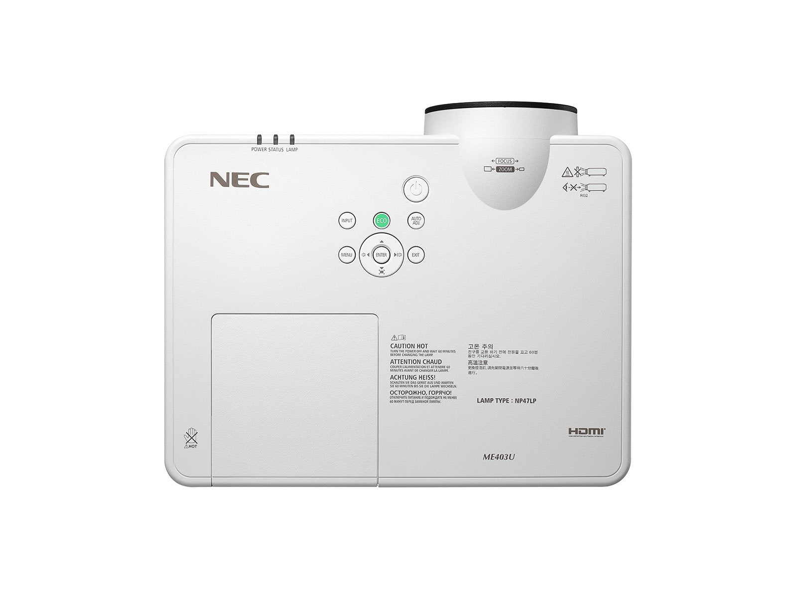 NEC 60005221/ME403U Professional Business Projector - 4000 Lumens Projector NEC
