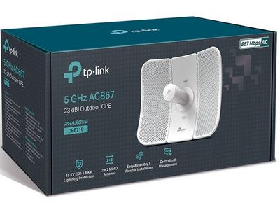 TP-Link CPE710 5GHz AC 867Mbps 23dBi Outdoor CPE Enterprise Networking Equipment TP-Link
