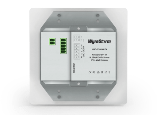 WyreStorm NetworkHD 100 Series 4K30 4:2:0 H.265/H.265 In-Wall Encoder | NHD-120-IW-TX Video Encoder WyreStorm