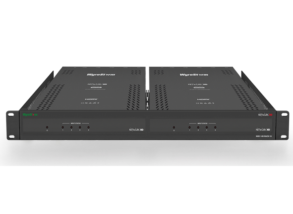 WyreStorm 1U/2 Slot Rack Mount for NetworkHD™ NHD-140-TX | NHD-140-RACK-1U WyreStorm Rack Accessories WyreStorm