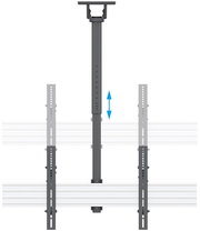 Neomounts NMPRO-CMB3 Triple Ceiling Menu Board Mount 32″–65″, 114 cm Pole Ceiling Mount Bracket NeoMounts