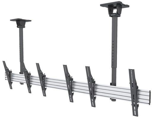 Neomounts NMPRO-CMB3 Triple Ceiling Menu Board Mount 32″–65″, 114 cm Pole Ceiling Mount Bracket NeoMounts