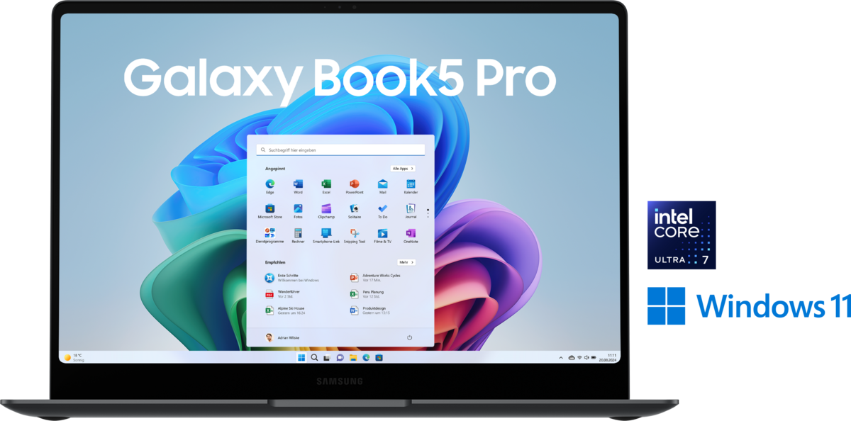 Samsung Galaxy Book5 Pro 14" Core Ultra 7 32GB Ram 512GB SSD Laptop Samsung Laptop Samsung