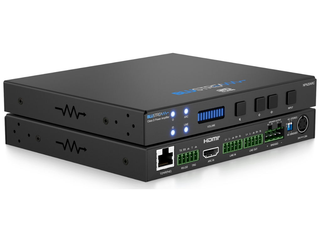 BluStream NPA20ARC 2ch HDMI ARC Networked Power Amplifier Audio Amplifier BluStream