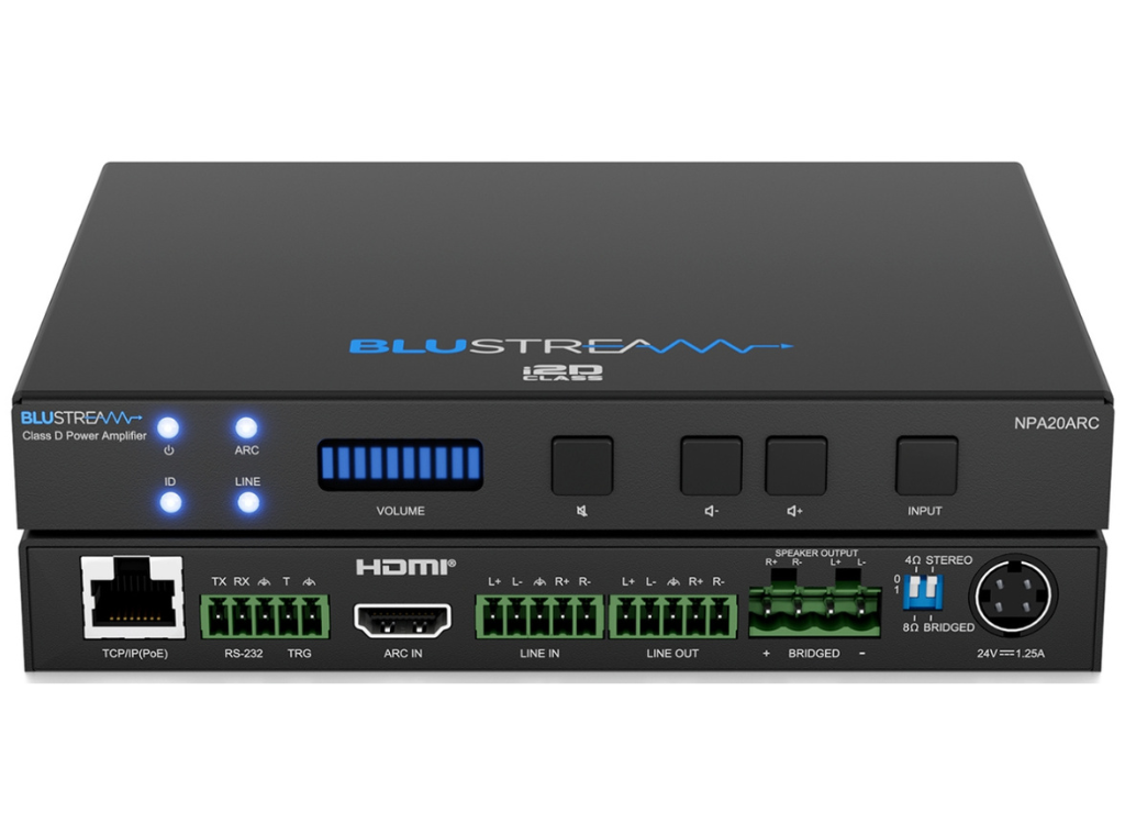 BluStream NPA20ARC 2ch HDMI ARC Networked Power Amplifier Audio Amplifier BluStream