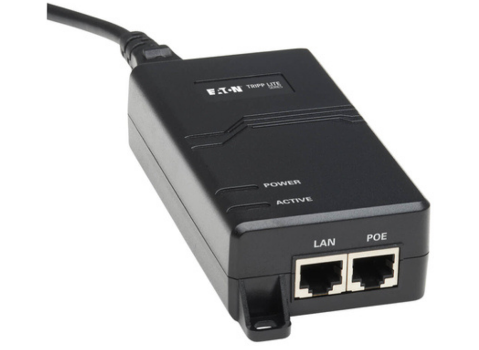 Tripp Lite Gigabit PoE+ Midspan Active Injector | NPOE-30W-1G-INT Tripp Lite Network PoE Adapters Tripp Lite