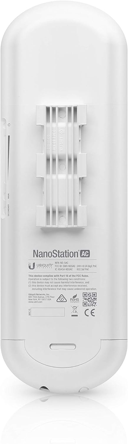 Ubiquiti NanoStation AC 1000 Mbit/s White Power Over Ethernet | NS-5AC Wireless Access Point Ubiquiti