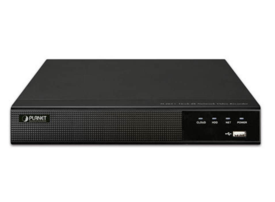 Planet H.265+ 16-ch 4K Network Video Recorder | NVR-1600 Planet Network Video Recorders Planet