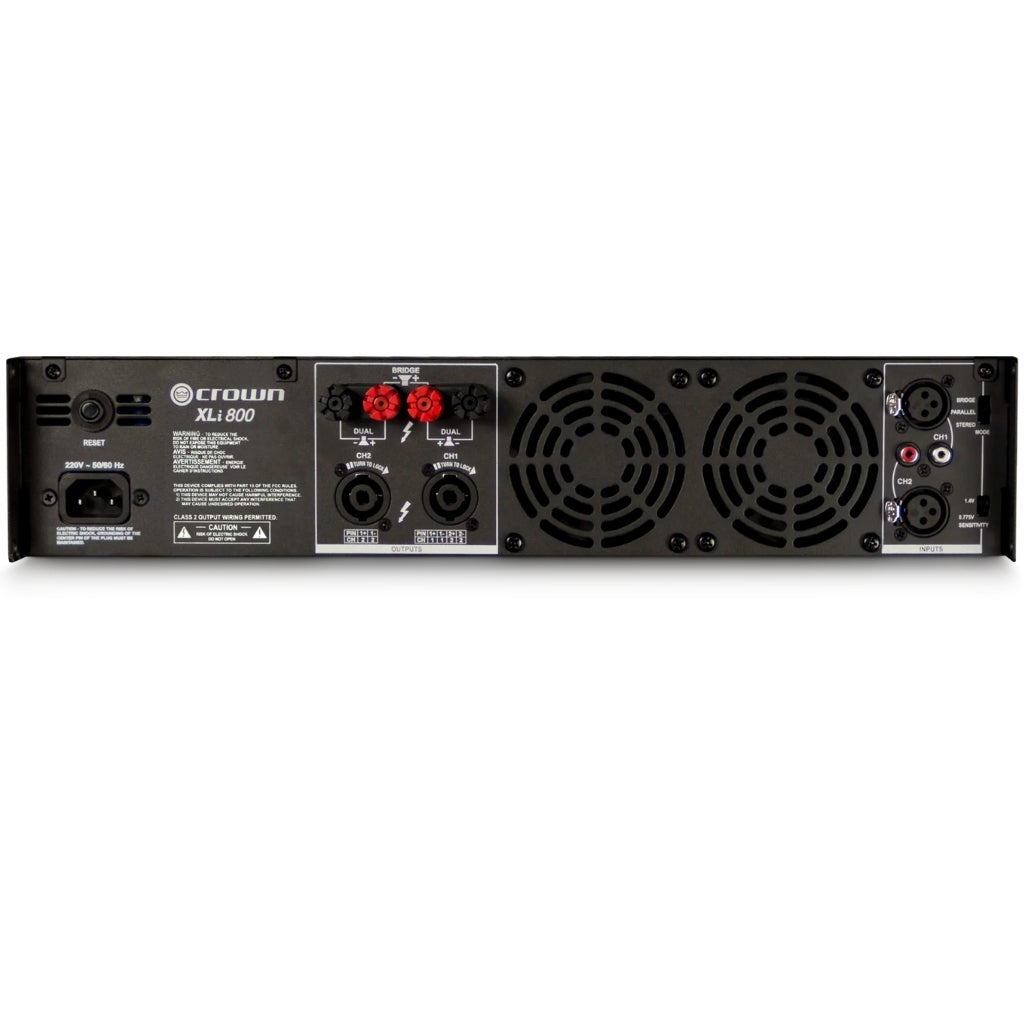 Crown XLi 800 Two-Channel 300W @ 4Ω Power Amplifier | NXLI800-34-UK Audio Amplifier Crown